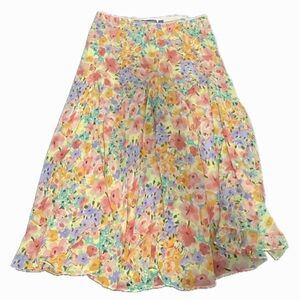 maxi skirt with elastic waistband